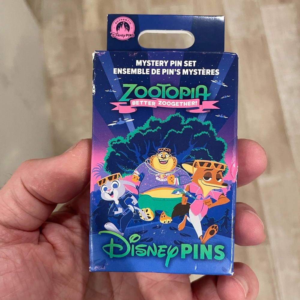 Disney Zootopia Mystery Pin Set - Purple and Blue